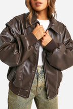 ONA - BOMBER DE CUERO